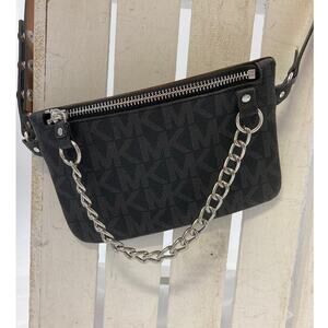 MICHAEL KORS SIGNATURE PRINT SAFFIANO LEATHER FANNY PACK